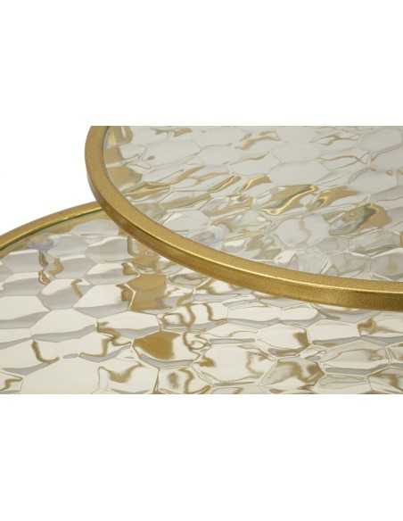 Tavolinetti Noah Gold Set 4 Pz Cm ø 70x45-47x54,5-36x50-28x45 - 142843000G