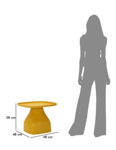 Tavolinetto Gea Giallo Cm 48x48x38 - 14286500G3