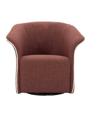 Poltrona Girevole Siena Bordeaux Cm 83,5x66x80 (seduta Altezza Cm 42) - 142866000B