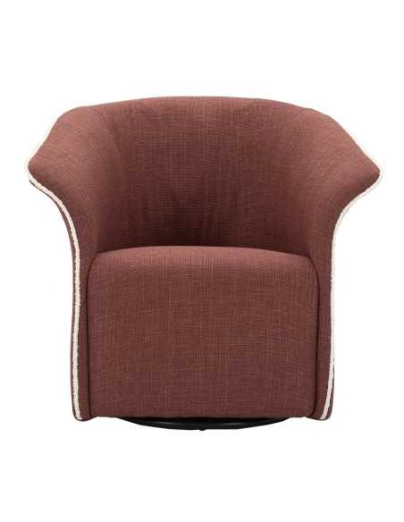 Poltrona Girevole Siena Bordeaux Cm 83,5x66x80 (seduta Altezza Cm 42) - 142866000B
