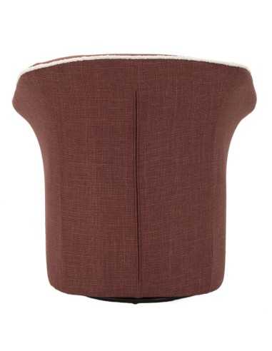 Poltrona Girevole Siena Bordeaux Cm 83,5x66x80 (seduta Altezza Cm 42) - 142866000B