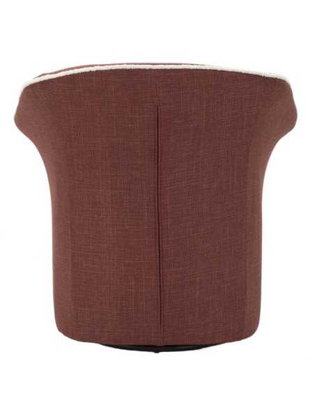 Poltrona Girevole Siena Bordeaux Cm 83,5x66x80 (seduta Altezza Cm 42) - 142866000B