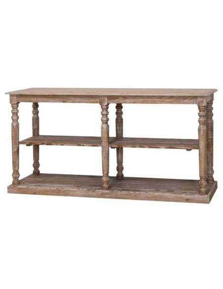 Consolle country gamba tonda colorta o rustica 180cm  MS074