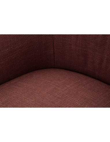 Poltrona Girevole Siena Bordeaux Cm 83,5x66x80 (seduta Altezza Cm 42) - 142866000B