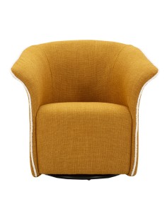 Poltrona Girevole Siena Senape Cm 83,5x66x80 (seduta Altezza Cm 42) - 142866000S 2