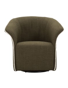 Poltrona Girevole Siena Verde Cm 83,5x66x80 (seduta Altezza Cm 42) - 142866000V 2