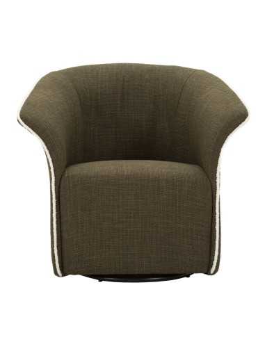 Poltrona Girevole Siena Verde Cm 83,5x66x80 (seduta Altezza Cm 42) - 142866000V