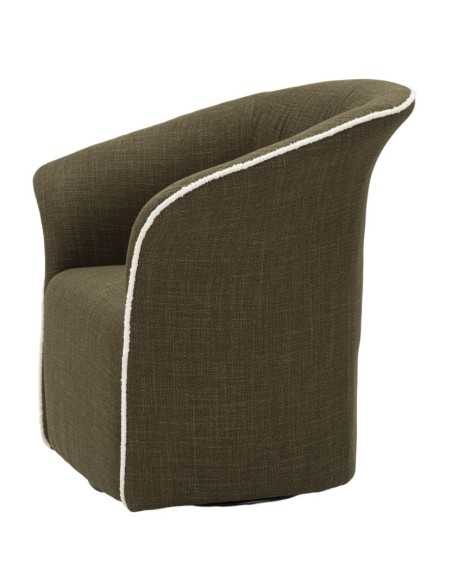 Poltrona Girevole Siena Verde Cm 83,5x66x80 (seduta Altezza Cm 42) - 142866000V