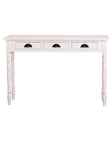 Consolle country con tre cassetti legno di pino MS496