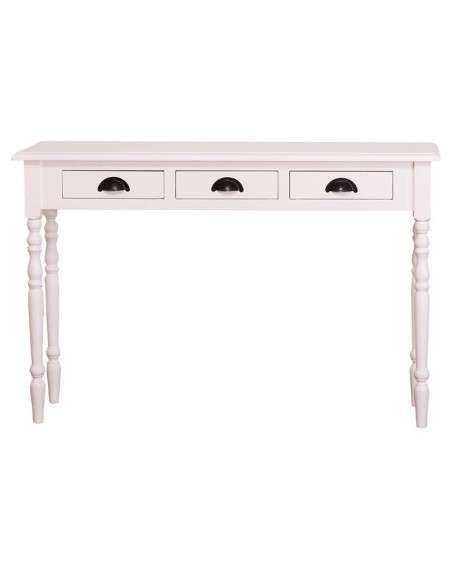 Consolle country con tre cassetti legno di pino MS496
