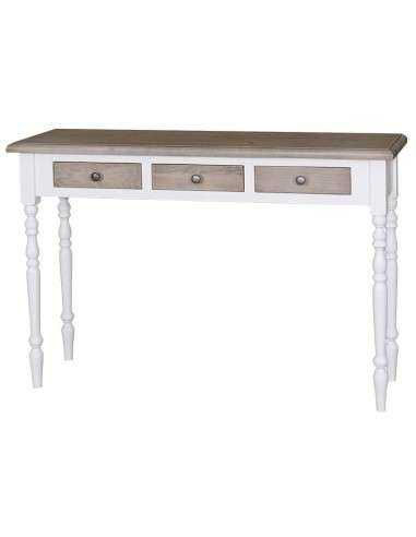 Consolle country con tre cassetti legno di pino MS496