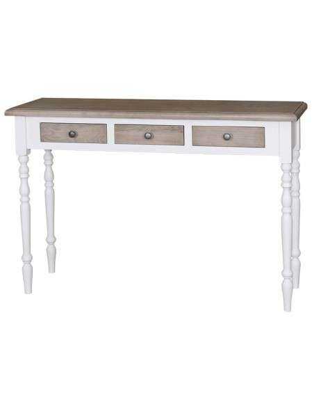 Consolle country con tre cassetti legno di pino MS496