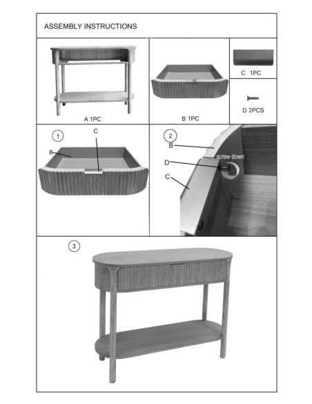 Console Goteborg Cm 110x40x80 - 1428960000