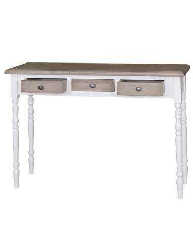 Consolle country con tre cassetti legno di pino MS496