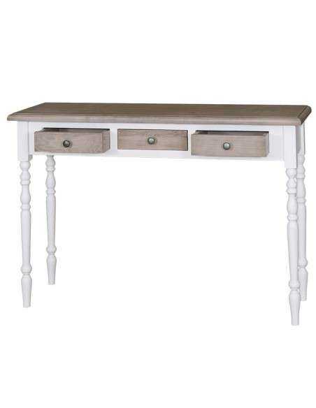 Consolle country con tre cassetti legno di pino MS496