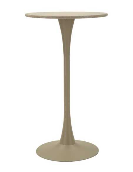 Tavolo Bar Alaska Crema Cm ø 60x106 - 142907000C