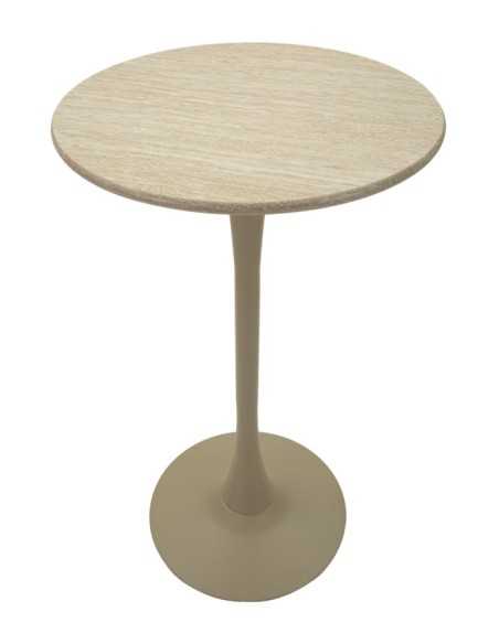 Tavolo Bar Alaska Crema Cm ø 60x106 - 142907000C