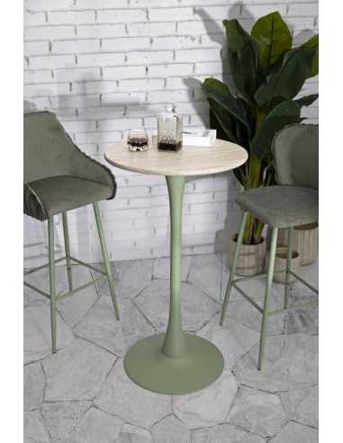 Tavolo Bar Alaska Verde Cm ø 60x106 - 142907000V