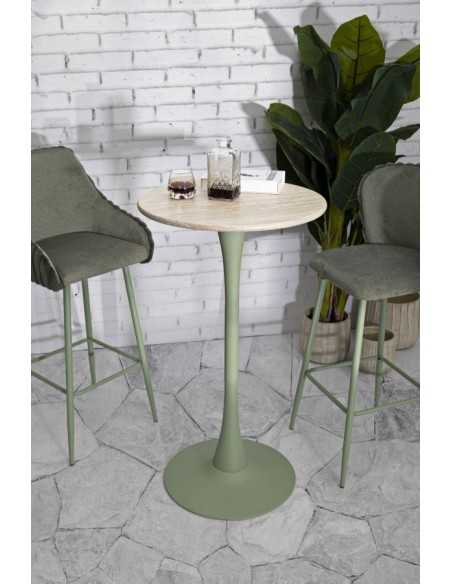 Tavolo Bar Alaska Verde Cm ø 60x106 - 142907000V