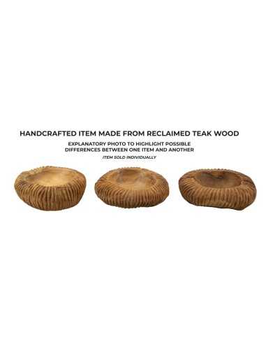 S/tasche Garit In Teak Riciclato Cm ø 32x11 (pezzi Unici - Non Rip. In Serie) - 1607510003