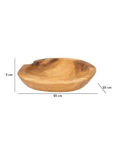 S/tasche Tipic In Teak Ric. Cm ø 25x5 (pezzi Unici - Non Rip. In Serie) - 1607530003