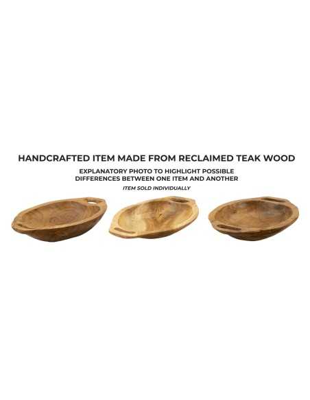 S/tasche Wan In Teak Riciclato Cm 37x26,5x7 (pezzi Unici - Non Rip. In Serie) - 1607570000