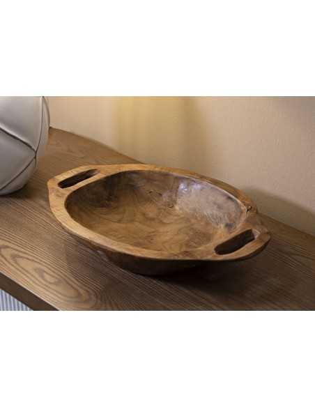 S/tasche Wan In Teak Riciclato Cm 37x26,5x7 (pezzi Unici - Non Rip. In Serie) - 1607570000