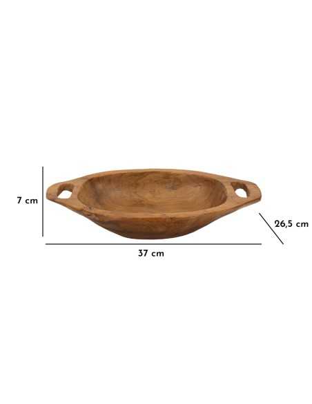 S/tasche Wan In Teak Riciclato Cm 37x26,5x7 (pezzi Unici - Non Rip. In Serie) - 1607570000