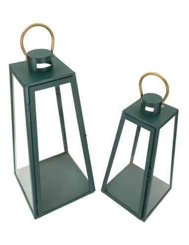 Lanterne Grent Set 2 Pz Cm ø 25x25x57-20x20x45 - 1790380000