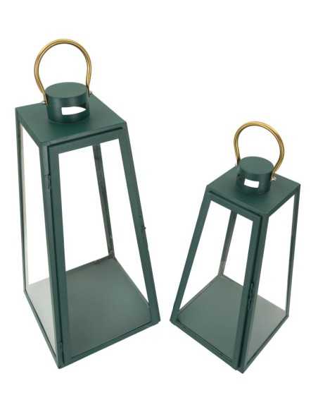 Lanterne Grent Set 2 Pz Cm ø 25x25x57-20x20x45 - 1790380000