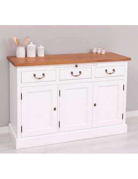 Credenza in legno colorata stile shabby chic, provenzale e country MS232B