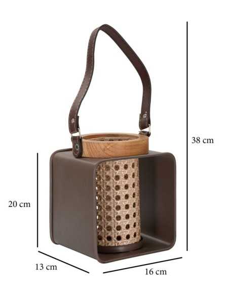 Lanterna Iron-rattan Cm 16x13x20 - 190382000R