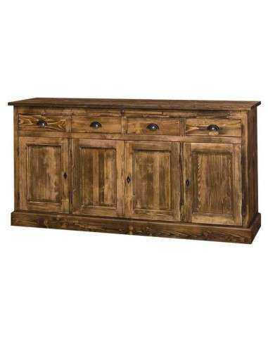 Credenza in legno colorata stile shabby chic, provenzale e country MS365B