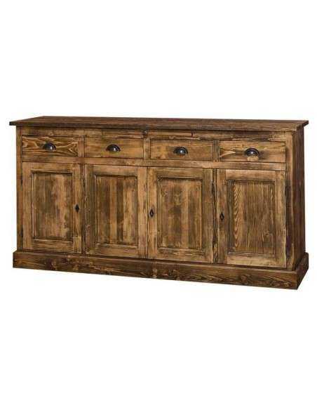 Credenza in legno colorata stile shabby chic, provenzale e country MS365B