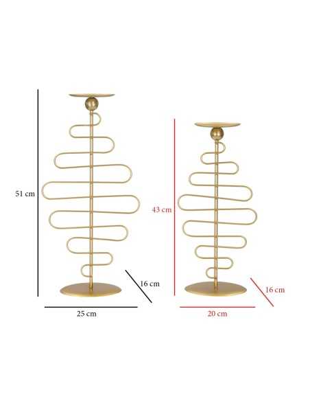 P/cand Alid Coppia Cm 25x16x51 - 20x16x43 - 1903880000