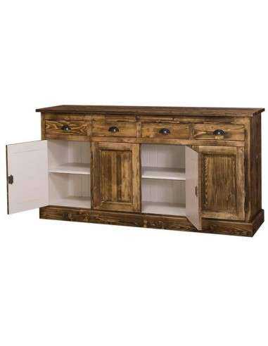 Credenza in legno colorata stile shabby chic, provenzale e country MS365B