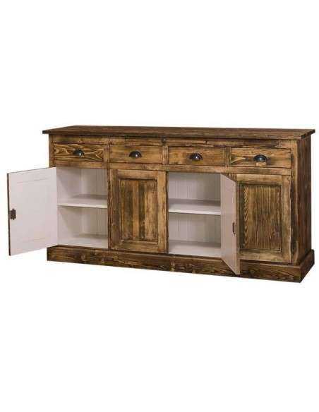 Credenza in legno colorata stile shabby chic, provenzale e country MS365B