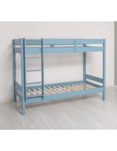 Letto a castello country con scaletta 90x200 cm | Doghe incluse MS812 2