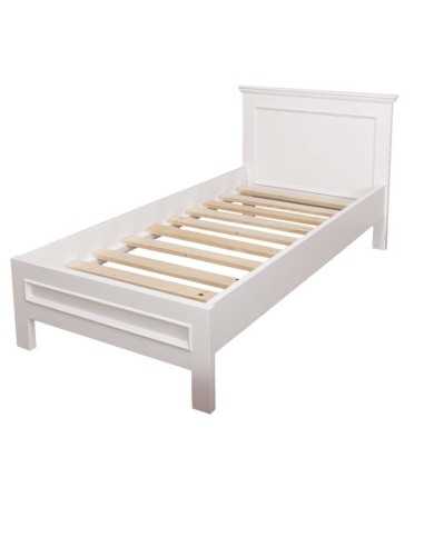 letto matrimoniale in legno colorato stile provenzale MS541-160200