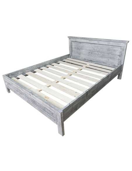letto matrimoniale in legno colorato stile provenzale MS541-160200