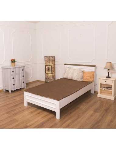 letto singolo in legno colorato stile provenzale MS541-90200