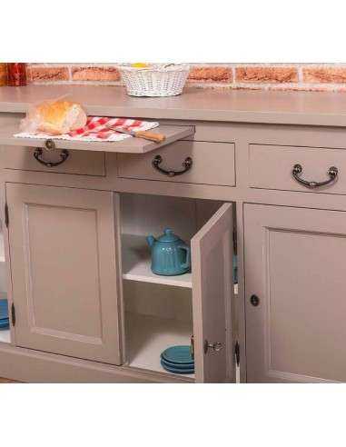 Credenza in legno colorata stile shabby chic, provenzale e country MS365B