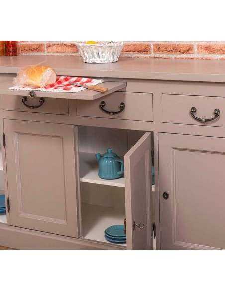 Credenza in legno colorata stile shabby chic, provenzale e country MS365B