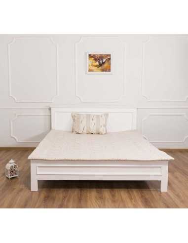 letto matrimoniale in legno colorato stile provenzale MS541-160200