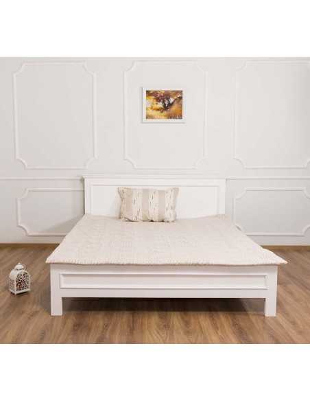 letto matrimoniale in legno colorato stile provenzale MS541-160200