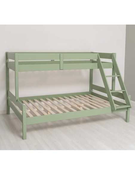 Letto a castello 3 posti 90/140x200 in legno MS811