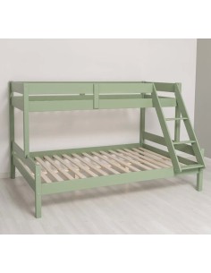 Letto a castello 3 posti 80/120x200 in legno MS810 2