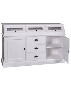 Credenza in legno colorata stile shabby chic, provenzale e country MS24B 2
