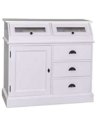 Credenza in legno colorata stile shabby chic, provenzale e country MS271B