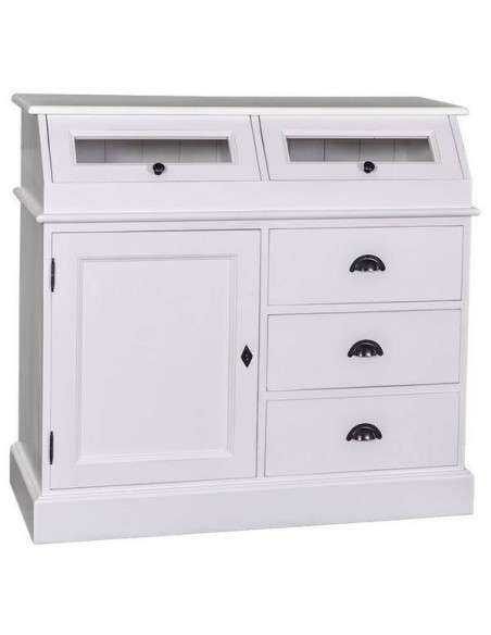 Credenza in legno colorata stile shabby chic, provenzale e country MS271B